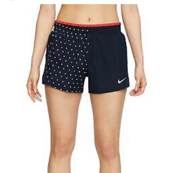 NWT Nike Women's Tempo Printed Lined Running Shorts - Size XS in Navy - Picture 4 of 9